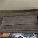 VASAGLE Blanket Ladder for Living Room, 5-Tier Wooden Ladder Shelf, Decorative Farmhouse Blanket Rack with Synthetic Leather Bag, Metal Hooks, Side Hooks, for Bedroom, Caramel Brown ULLS022K01