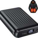 12V 18400mAh Heated Jacket Battery Pack, Portable 5V Power Bank, 12V Battery Pack for Heated Jacket with 2 DC Adapter Cables for Genovega, for SOLJIKYE, for Wulcea(No for Milwaukee) (Black)