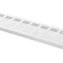 28 x 4 Inch Door Air Vent Cover, 1 Set Heavy Duty Aluminum Grille Ventilation Cover Louvered with 4 Mounting Screws for Cabinet Wardrobe Door, Grey