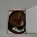 Flufymooz Real Human Hair Toppers for women, 10 Inch Clip in Bangs 100％ Human Hair Toppers for Thinning Hair, Cover Hair Topper Hair Pieces with 150% Density Silk BaseMedium Brown