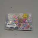 304PCS Beads Keychain Making Kit , Acrylic Colorful Letter Star Smile Bow Football Baseball DIY Supplies Crafts Key Chain Bag Charm Accessoriess Jewerly Making Kit for Girls Boys Kids Women