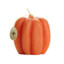 Big Dipper Wax Works Beeswax Pumpkin Candle  Medium (3"  3.25") Light Orange | Handcrafted 100% Pure Beeswax, 35-Hour Burn | Unscented Fall Dcor & Halloween Centerpiece