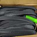 Flat Soaker Hose 100FT for Garden, 2Pack 50FT Upgrade Drip Irrigation Hose with Anodized Metal Ends and Heavy Duty Double-Layer, Leakproof & Flexible Water Saving 80% Hose for Lawn, Beds, Vegetable