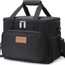 Lifewit Large Lunch Bag Insulated Lunch Box Soft Cooler Cooling Tote for Adult Men Women, Black 12-Can (8.5L) (Medium, Black)