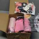 Booday Birthday Decorations 294 Pcs Pink Halloween Birthday Party Decorations Boo Balloons Happy Booday Backdrop Tableware for 24 People Bats Wall Decor