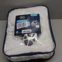 Serta Heated Mattress Pad Twin Size - Electric Mattress Pad, 10 Heat Setting Controller, Auto Shut Off Timer, Deep Elastic Pocket, Up to 17" Mattress, ETL Certified, Machine Wash, Twin, White