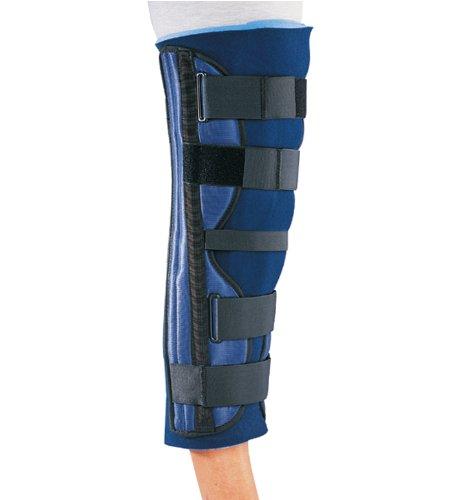 ProCare 79-80170 Clinic 3-Panel Knee Splint, Contoured Stays, Universal, 32" Thigh Circumference, 20" Length