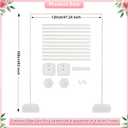 Balloons Arch Stand Balloon Arch Stand with Base Wedding Arch Balloon Stand Kit with Base Water Bags Balloon Arch Stand for Wedding/Birthday/Party/Baby Shower Decor(5.24 FT, Plastic)