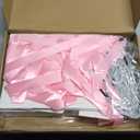 Moinchore 30 Pcs Wildflower Paper Gift Bags Bulk 5.5 x 4.7 x 2.5 in Mini Floral Favor Bags with Handles Bow Ribbon Wrap for Spring Summer Birthday Wedding Home Bridal Shower Garden Supplies (White and Pink)