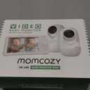 Momcozy Baby Monitor with 2 Cameras 5 1080P Split Screen Video Baby Monitor with Camera and Audio no WiFi for Baby Safety 5000mAh Battery Infrared Night Vision 2-Way Audio 960ft Range Ideal Gift