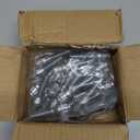 Wheel Accessories Parts Set of 20 Chrome 12x1.5 Lug Bolts Locking Spline Conical Seat with 40 mm Shank Length Small Diameter Lug Bolt with Dual Hex Key for Aftermarket Wheels (40mm, Chrome, M12x1.50)