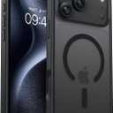 BENTOBEN Magnetic for iPhone 17 Pro Max Case, [Compatible with Magsafe] Drop Resistant Matte Skin Feeling Back Cover Leather Border Shockproof Slim Fit for iPhone 17 Pro Max Phone Case 6.9",Black
