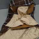 Kuoser Waterproof Dog Coat, Reversible Dog Jacket for Large Dogs, Adjustable Durable Doggie Winter Coat for Groowing Puppies Warm Puppy Cold Weather Apparel, Brown L (Large (Pack of 1))