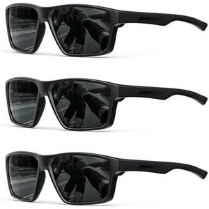 Sports Mens-Sunglasses Women Polarized-Sunglasses-Men: Sun Glasses with UV400 for Driving Running Cycling 2pc