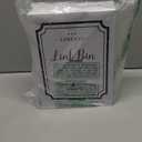 SUBEKYU Magnetic Lint Bin for Laundry Room, Wall Mounted Metal Lint Box Holder Trash Can with Lid for Dryer,Lint Basket for Laundry Room Organization,White