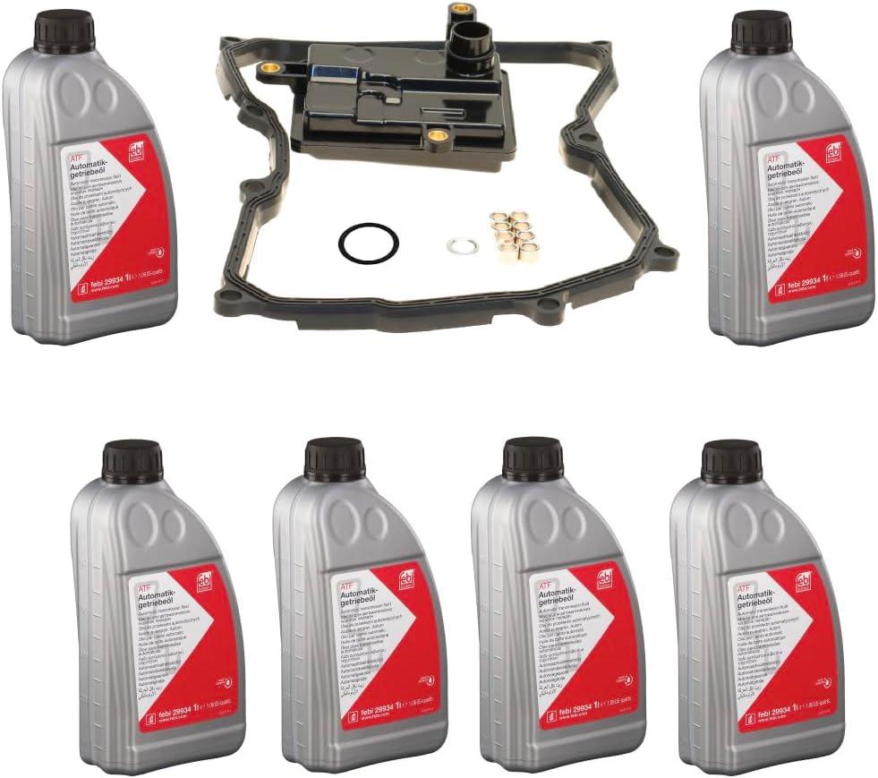 Auto Transmission Service Kit: 6L ATF Fluid + Filter for VW 1.8L Beetle Passat Jetta (2014-2017)