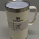 STANLEY Stay-Hot Camp Mug 24 oz | Press Fit Drink Through Lid | Cup for Coffee, Tea and Drinks | Insulated Stainless Steel Coffee Mug | BPA-Free | Cream Gloss