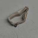 DOGWONG Airtag Cotton Hemp Dog Collar, Heavy-Duty Dog Collar with Airtag Holder Beige Natural Fabric Pet Cute Puppy Necklace for Small Medium Large Dogs (Khaki)