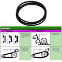 954-05027B Drive Belt 1/2" X 91" Replacement for Cub Cadet 954-05027A 954-05027 490-501-C061 XT1 XT2 MTD Troy Bilt Craftsman 754-05027 754-05027A 754-05027B CMXGZAM501061 / Aramid Cord
