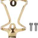 Bike Bottle Holder, Water Bottle Cage Holder, Aluminum Alloy Drink Cup Rack for Container Diameters Within 70mm (Gold B Style)