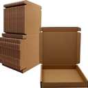 7x7x1 inch Small Shipping Boxes 50 Pack, Brown Kraft Corrugated Cardboard Mailer Boxes Bulk for Packaging Business Mailing GiftMini Mailer Boxes for Packaging Supplies