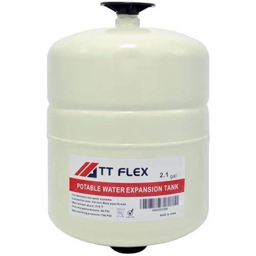 TT FLEX Potable Thermal Expansion Tank for Water Heater, 2.1 Gallon Capacity, 3/4 Inch MNPT Connection