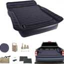 Camping Pickup Truck Bed Air Mattress, 5.5-6.5FT Full Size Thickened Self Inflating Outdoor Truck Bed Mattress, with Built-in USB Rechargeable Pump and 2 Pillows (84"x57"x10")