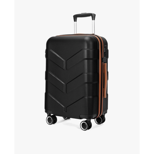 Hardside Carry On Luggage 22x14x9 Airline Approved with Spinner Wheels, 20-inch Carry-On Suitcase for Men & Women, Black