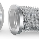 Magnetic Dryer Vent Coupling DV180 Airtight Seal Dryer Vent Connector Kit Easy to Clean Quick Connector Including a 2.6ft 4" Duct and two Clamps