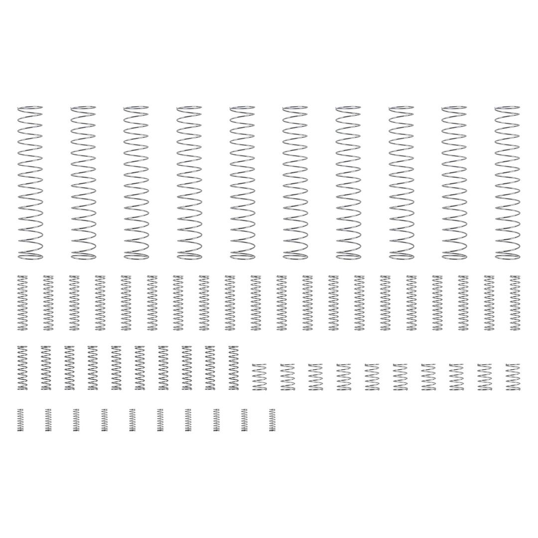 3D Printer Accessories Compression Spring Assortment Kit for Bambu-Lab X1/X1C/X1E/P1P/P1S A1 Mini DIY 3D Printed Part Model - Light Load Springs Standard Part