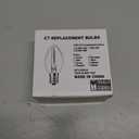 C7 Replacement Bulbs, 25 Pack Halloween Orange LED Bulbs, 0.6W E12 Base for Indoor Outdoor Christmas String Lights, Patio, Party Decor