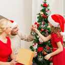 8Pcs Acrylic Chicken Ornaments Christmas Tree Pendant Decor Xmas Tree Hanging Decoration Acrylic 3D Chicken Signs Christmas Farm Theme Decor