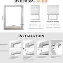 Cordless Light Filtering Roman Shades for Indoor Windows, Bedroom, Nursery, Home, Office, Room Darkening, Thermal Insulated & UV Protection, Easy Install, 28"W x 64"H