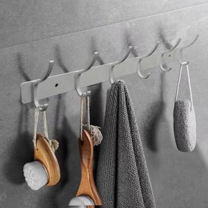 Opfiue 15 Inch White Coat Rack Wall Mount,Wall Mount Hooks Matte Metal Organizer,6-Hooks Hanger for Entryway/Livingroom/Bedroom/Bathroom/Kitchen (1 Pack)