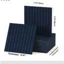 12 Pack Self-Adhesive Acoustic Wall Panels-Starry Blue | 0.47" Thick High Density Soundproof Panels for Recording Studio Office Living Room