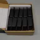 10 Pack Black Square Floor Flange Post Base Fits 2" x 2" Actual Size Square Tube, Deck Fence Anchor Connector, Wall Mount Rail End Bracket, Steel