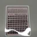 ALICE Lash Clusters Kit Natural Anime Eyelash Clusters Kit 10-14mm Wispy Manga Cluster Eyelash Extension Kit Sipky Clear Band Individual Cluster Lashes with 5-7mm Bottom Lashes Bond and Seal