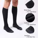 FITRELL 3 Pairs Compression Socks for Women and Men 20-30mmHg-Circulation Support Socks (Black, S)