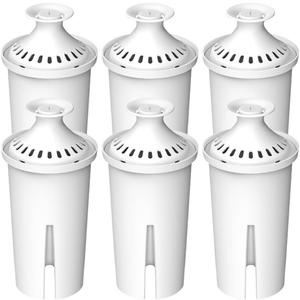 Water Filter Replacement for Brita Pitchers & Dispensers, Classic OB03, Mavea 107007, 35557 & More, NSF Certified Water Pitcher Filter, 1 Year Supply, Fits Brita & Mavea, 6 Count