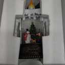 Snowman Christmas Snow Globe Lantern, Lighted Christmas Decorations for Home Candle Shaped Snow Lantern with Music Timer Glittering, Home Decor Festival Gife, USB & Battery Operated