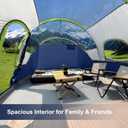CAMPROS CP Tent 12-Person-Camping-Tents,3 Room Family Tents,Waterproof Windproof Family Tent with Top Rainfly,6 Large Mesh Windows,Double Layer,Easy Set Up, Portable with Carry Bag-20' x 9' x 72"(H)