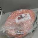 Calming Donut Dogs Beds for Small Dogs Washable,19inch Fluffy Round Puppy Bed for Puppies,Cats & Toy Breeds with Raised Rim,Fits up to 15 lbs Pets,Pink