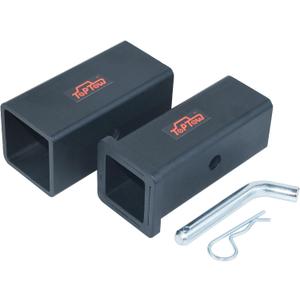 TOPTOW 64027HP Trailer Hitch Adapter 3" to 2-1/2" and 2-1/2" to 2" Hitch Reducer Sleeve Carbon Steel, 5/8 inch Pin & Clip Included