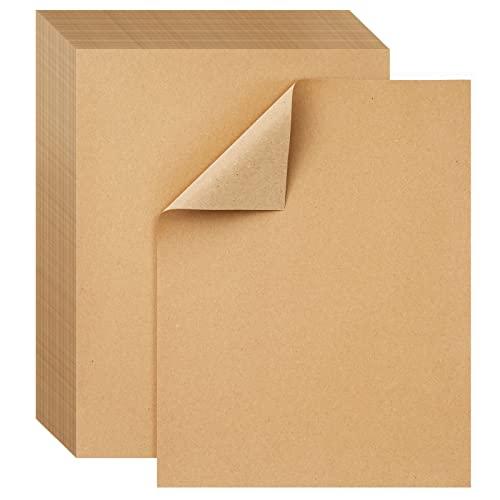 Bright Creations  Brown Craft Paper Sheets 8.5 x 11 in Letter Size - 30 gsm Construction Paper for DIY Projects