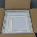 10 Pcs Buffet Food Risers, White Acrylic Dessert Cupcake Table Stands Fruit Display Shelf Set for Catering Supplies Party Jewelry Show Decor Display Risers Cube Box Nesting with Hollow Bottoms 8 Sizes