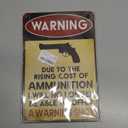 Funny No Trespassing Signs Metal Signs Vintage Warning Tin Sign For Yard No Tresspassing Private Property Metal Sign Outdoor Garage Decor For Men You Are No Longer Trespassing You Are A Target Tin Sign 8x12 Inch (01)