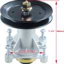 GELASKA 2 Pack 587819701 Spindle Assembly Kit with 532199789 Pulley Replaces 187292, 192870, 187281, 587820301, 532187292, 539112057, 587125401, 587256401, 532187281, 532192870, 532192872, 587253301