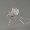 Lace Hair Bow with Long Tail Coquette Bows - Elegant White Ribbon Hair Accessory Hair Ribbons for Women (A Pair)