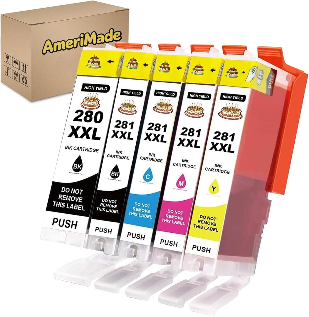 Refillable 280XXL 281XXL Ink Cartridges for PIXMA TS6120 TS6220 TS6320TS8120 TS8220 TS8320 TR7520TR8520 TR8620 TS9120 TS9520 TS9521C TS702 Printer