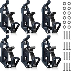 6 Pcs Shovel Holder for Truck, Metal Shovel Mounts for Roof Rack, Quick Release Axe Holder Mount Kit for Boats, Military Equipment, Axe, Wall Mounting Brackets